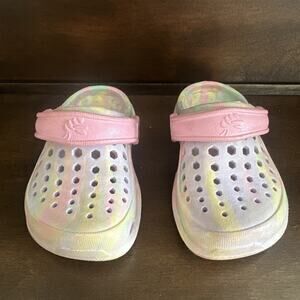 Toddlers Girls Joybees Clogs Shoes Slip Ons Multicolor Tie Dye Size 4/5